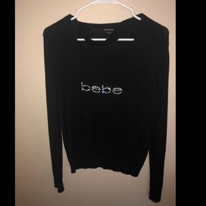 Bebe choker v neck shirt